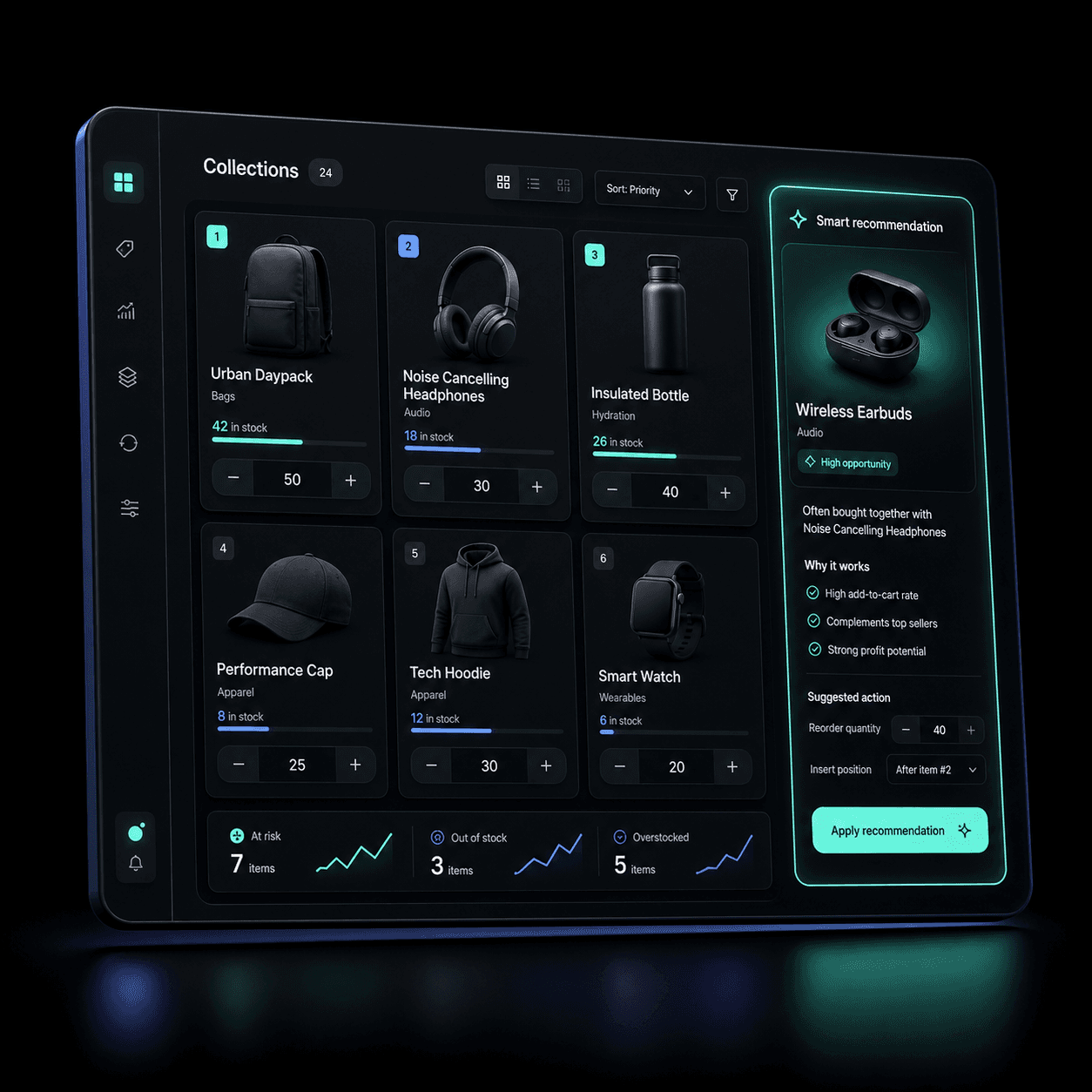 Smart Merchandising interface preview