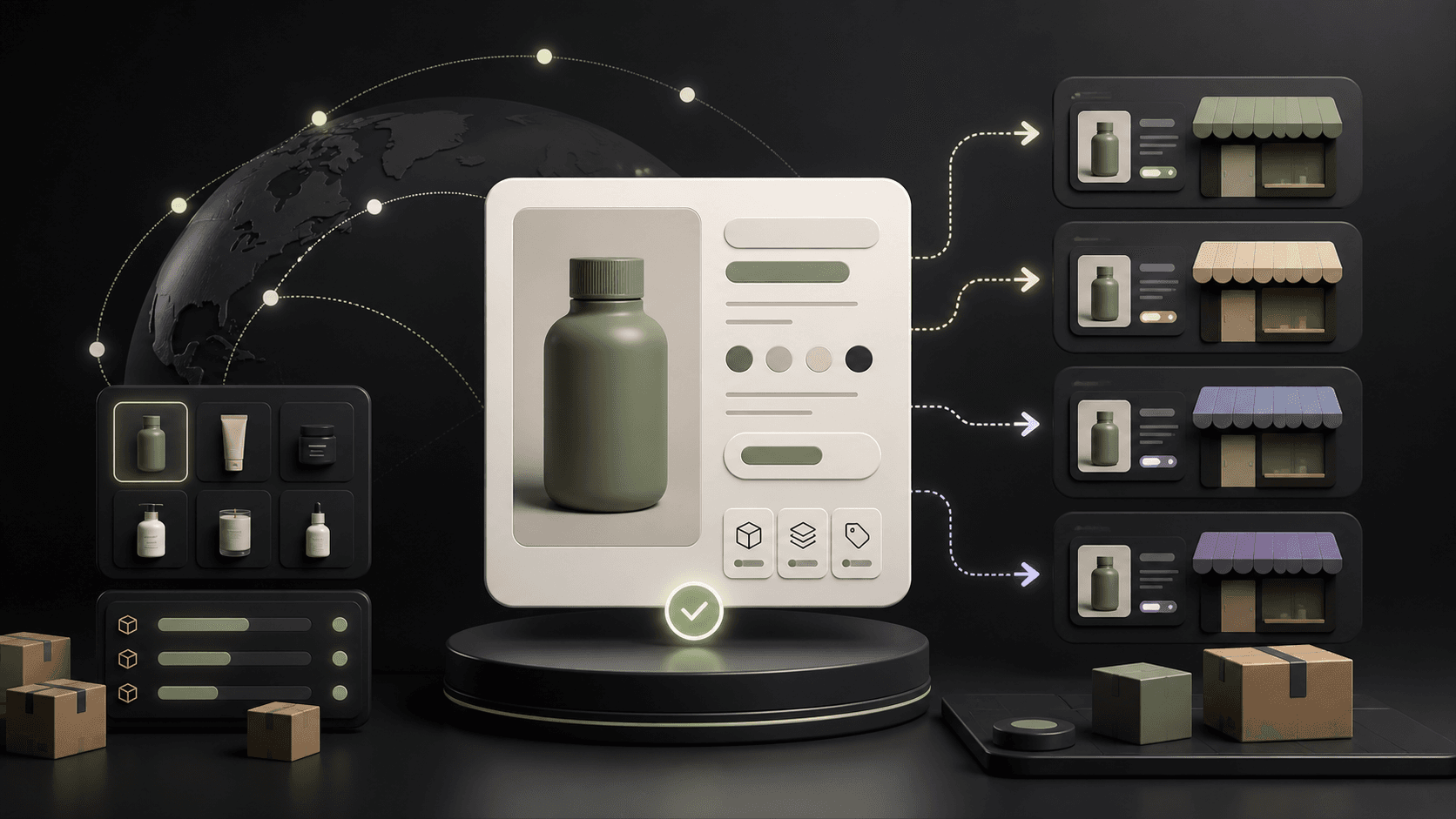 A product catalog prepared for multiple international storefront markets